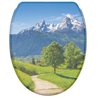 WC-Sitz mit Absenkautomatik und Schnellverschluss Alpen - Premium Toilettendeckel direkt vom Hersteller