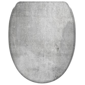 WC-Sitz mit Absenkautomatik und Schnellverschluss Beton - Premium Toilettendeckel direkt vom Hersteller