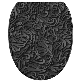 WC-Sitz mit Absenkautomatik und Schnellverschluss Floral - Premium Toilettendeckel direkt vom Hersteller