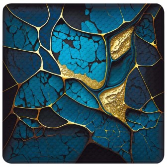 Badematte Marmor Cobalt 53 x 53 cm