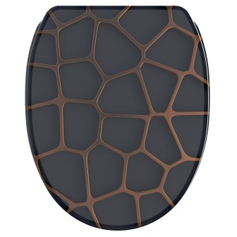 WC-Sitz mit Absenkautomatik und Schnellverschluss Mesh - Premium Toilettendeckel direkt vom Hersteller