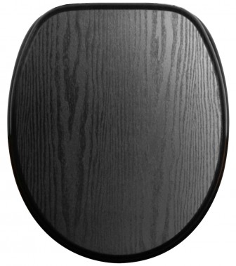 WC-Sitz mit Absenkautomatik Black Wood - Premium Toilettendeckel direkt vom Hersteller