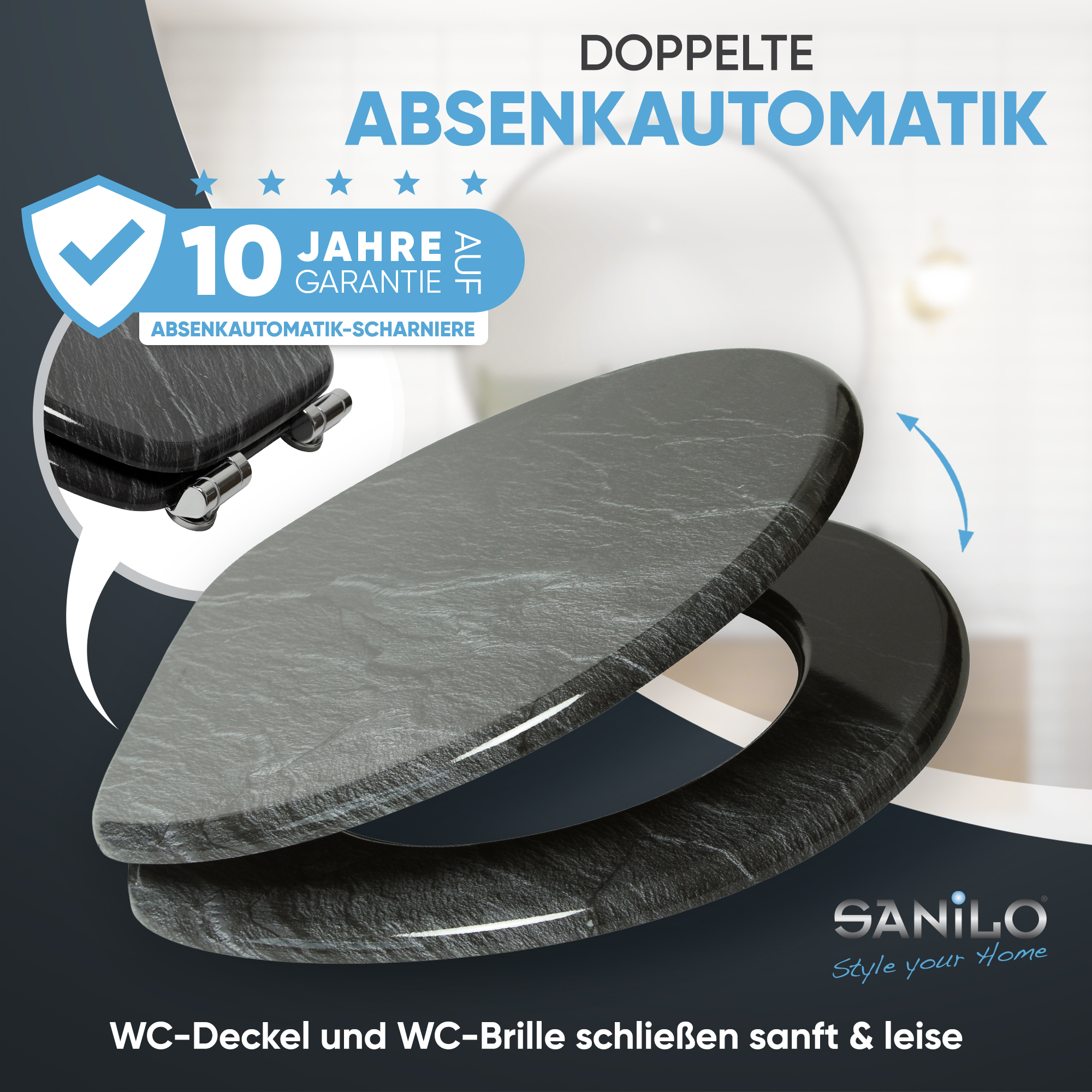 WC-Sitz mit Absenkautomatik