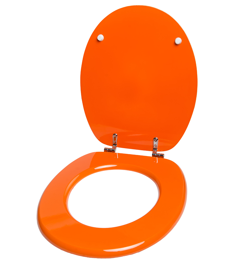 H6060 Bieco komfortabler Toilettensitz Orange/Weiß ca 8m+ 36x30x6 cm 