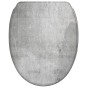 WC-Sitz mit Absenkautomatik und Schnellverschluss Beton - Premium Toilettendeckel direkt vom Hersteller