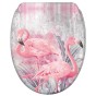 WC-Sitz mit Absenkautomatik und Schnellverschluss Flamingo 2 - Premium Toilettendeckel direkt vom Hersteller