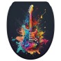 WC-Sitz mit Absenkautomatik und Schnellverschluss Guitar - Premium Toilettendeckel direkt vom Hersteller