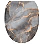 WC-Sitz mit Absenkautomatik und Schnellverschluss Marmor Abstrakt - Premium Toilettendeckel direkt vom Hersteller