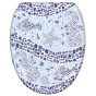 WC-Sitz mit Absenkautomatik und Schnellverschluss Mosaic World - Premium Toilettendeckel direkt vom Hersteller