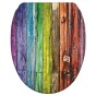 WC-Sitz mit Absenkautomatik und Schnellverschluss Rainbow - Premium Toilettendeckel direkt vom Hersteller