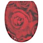 WC-Sitz mit Absenkautomatik und Schnellverschluss Rosen - Premium Toilettendeckel direkt vom Hersteller