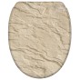 WC-Sitz mit Absenkautomatik und Schnellverschluss Sand Stone - Premium Toilettendeckel direkt vom Hersteller