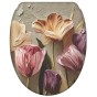 WC-Sitz mit Absenkautomatik und Schnellverschluss Tulpen - Premium Toilettendeckel direkt vom Hersteller