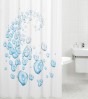 Duschvorhang Wasserblasen 180 x 200 cm