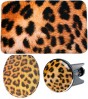 3-teiliges Badezimmer Set Leopardenfell