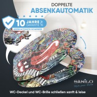 WC-Sitz mit Absenkautomatik Graffiti - Premium Toilettendeckel direkt vom Hersteller