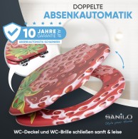 WC-Sitz mit Absenkautomatik Strawberry - Premium Toilettendeckel direkt vom Hersteller