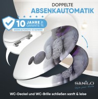 WC-Sitz mit Absenkautomatik Energy Stones - Premium Toilettendeckel direkt vom Hersteller