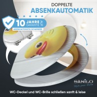 WC-Sitz mit Absenkautomatik Quietscheente - Premium Toilettendeckel direkt vom Hersteller