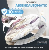 WC-Sitz mit Absenkautomatik Federn - Premium Toilettendeckel direkt vom Hersteller