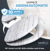 WC-Sitz mit Absenkautomatik Timber - Premium Toilettendeckel direkt vom Hersteller