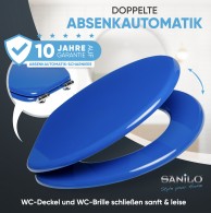 WC-Sitz mit Absenkautomatik Blau - Premium Toilettendeckel direkt vom Hersteller