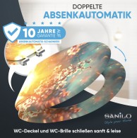 WC-Sitz mit Absenkautomatik Kirschblüte - Premium Toilettendeckel direkt vom Hersteller