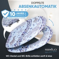 WC-Sitz mit Absenkautomatik Mosaic World - Premium Toilettendeckel direkt vom Hersteller