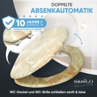 WC-Sitz mit Absenkautomatik Marmor Natur - Premium Toilettendeckel direkt vom Hersteller