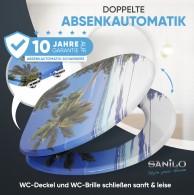 WC-Sitz mit Absenkautomatik Karibik - Premium Toilettendeckel direkt vom Hersteller