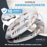 WC-Sitz mit Absenkautomatik Meeresbrise - Premium Toilettendeckel direkt vom Hersteller