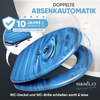 WC-Sitz mit Absenkautomatik Tropfen - Premium Toilettendeckel direkt vom Hersteller