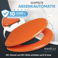 WC-Sitz mit Absenkautomatik Orange WC-Sitz mit Absenkautomatik Orange