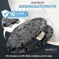 WC-Sitz mit Absenkautomatik Gears - Premium Toilettendeckel direkt vom Hersteller