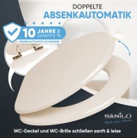 WC-Sitz mit Absenkautomatik Bahamabeige - Premium Toilettendeckel direkt vom Hersteller