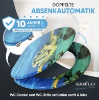 WC-Sitz mit Absenkautomatik Schildkröte - Premium Toilettendeckel direkt vom Hersteller