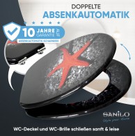 WC-Sitz mit Absenkautomatik Deep Sea - Premium Toilettendeckel direkt vom Hersteller