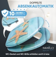 WC-Sitz mit Absenkautomatik Starfish - Premium Toilettendeckel direkt vom Hersteller