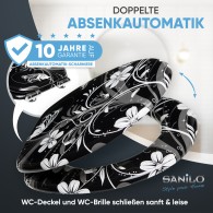 WC-Sitz mit Absenkautomatik White Flower - Premium Toilettendeckel direkt vom Hersteller