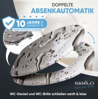 WC-Sitz mit Absenkautomatik Dewdrop - Premium Toilettendeckel direkt vom Hersteller