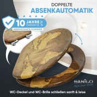 WC-Sitz mit Absenkautomatik World Map - Premium Toilettendeckel direkt vom Hersteller