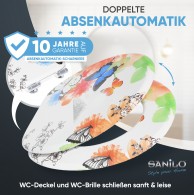 WC-Sitz mit Absenkautomatik Butterfly - Premium Toilettendeckel direkt vom Hersteller