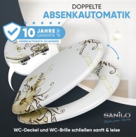 WC-Sitz mit Absenkautomatik Flower - Premium Toilettendeckel direkt vom Hersteller