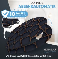 WC-Sitz mit Absenkautomatik Mesh - Premium Toilettendeckel direkt vom Hersteller