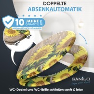 WC-Sitz mit Absenkautomatik Sunflower - Premium Toilettendeckel direkt vom Hersteller