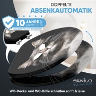 WC-Sitz mit Absenkautomatik Cool Cat - Premium Toilettendeckel direkt vom Hersteller