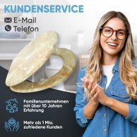 WC-Sitz mit Absenkautomatik Marmor Natur - Premium Toilettendeckel direkt vom Hersteller