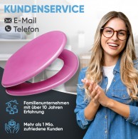 WC-Sitz mit Absenkautomatik Glitzer Pink - Premium Toilettendeckel direkt vom Hersteller