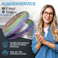 WC-Sitz mit Absenkautomatik Rainbow - Premium Toilettendeckel direkt vom Hersteller