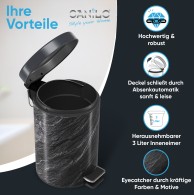 Kosmetikeimer Granit 3 Liter